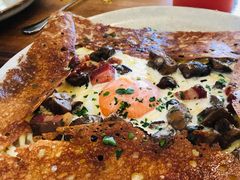 鸡蛋蘑菇熏肉荞麦可丽饼-RAC BAR(安福路店)