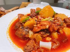 沙湾大盘鸡-西域盛宴烧烤新疆菜清真餐厅(古美店)