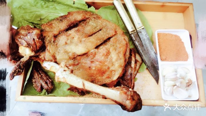 杨家庄土窑烤全羊-果木烤羊腿图片-敦煌市美食-大众点评网