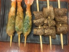 苏叶烤鸡皮虾-鸟串烧Yakitori