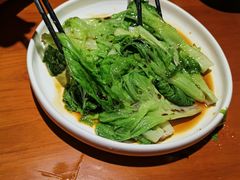 白灼生菜-金穗园·砂锅粥.醉鸡煲火锅(长寿路店)