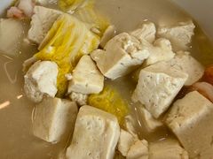 老汤白菜炖豆腐-丽泽山庄·生态怀柔菜·虹鳟鱼(红螺寺店)
