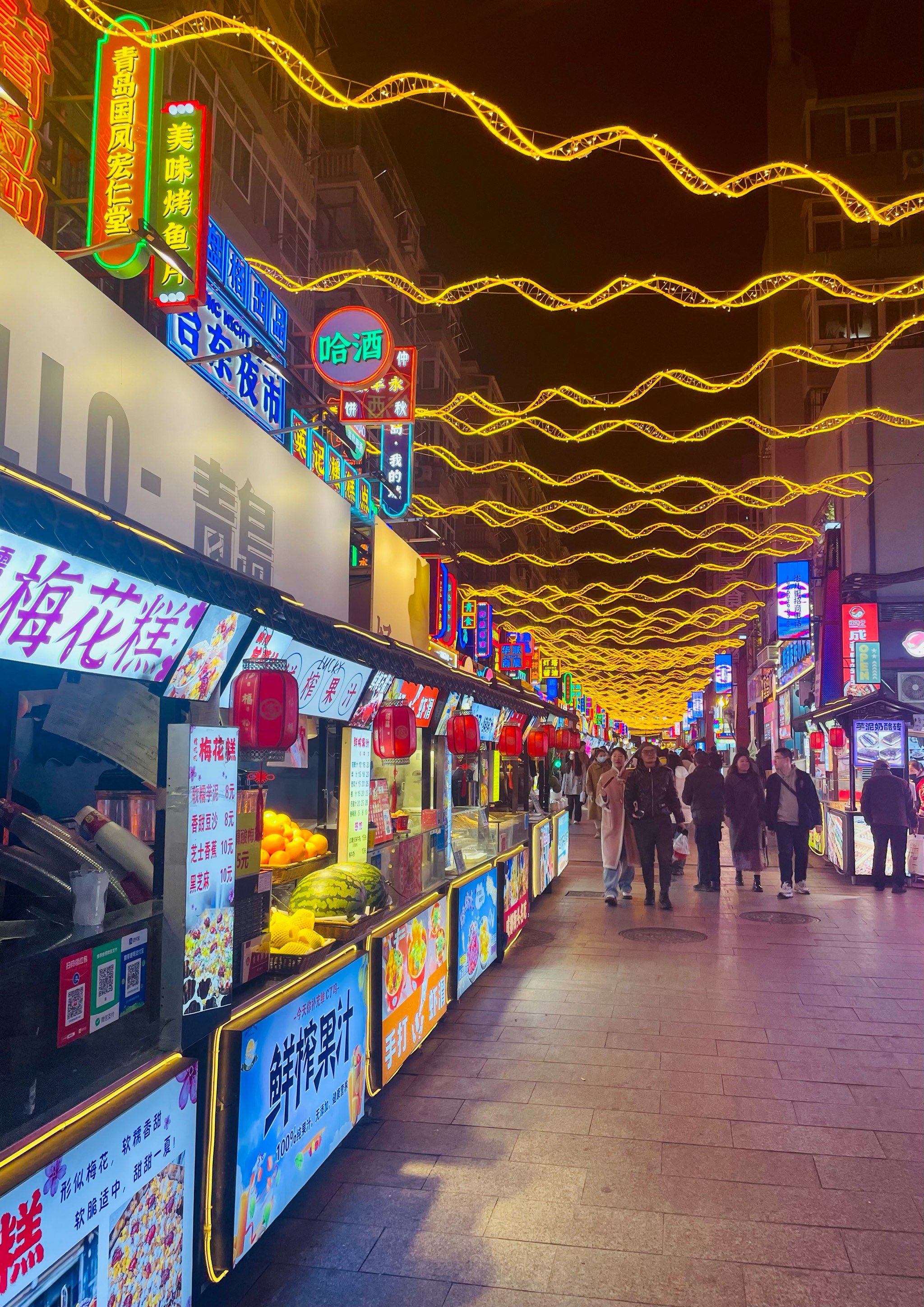 青岛城阳夜市图片