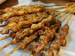 -劳动公园新疆人烤腰子