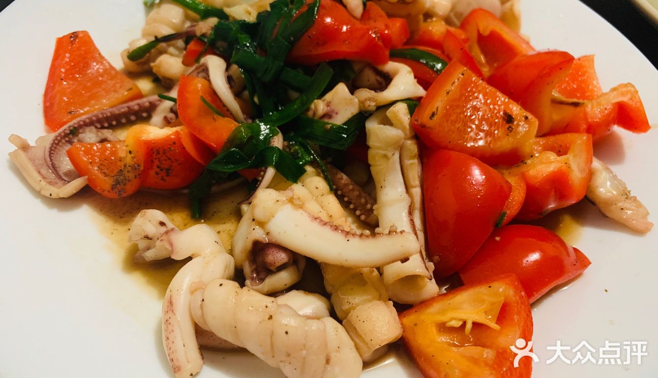 在北京的第一次尝试-彩椒炒鱿鱼