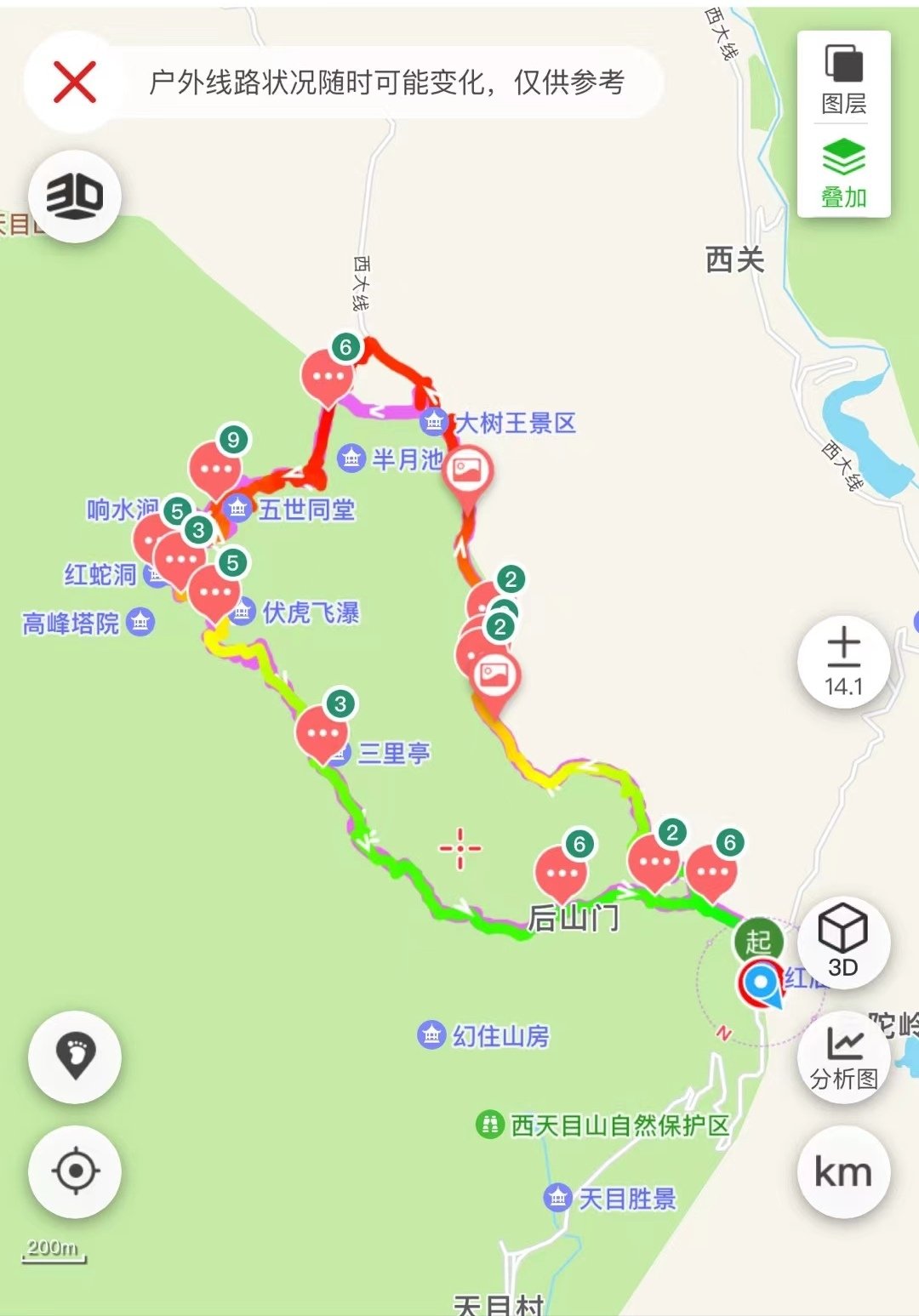 天目山地图位置图片