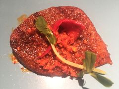 辣味低温碳烤牛舌配红彩椒-弦月窗LUNETTE BY AMANDA(复兴路店)