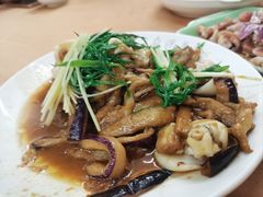 青芥辣茄子捞起墨鱼仔-众源美食(光复阁店)