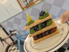 抹茶巧克力拿破仑-私人做法(苹果社区店)