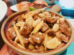 腊八蒜小笋烧牛肉-哈密古丽新疆餐厅(江北融创店)