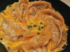 手工黄金野菌煎饺-绿色吴家粥铺(河西天街店)