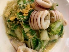 笔管鱼炒小白菜-必点海鲜·鲅鱼水饺(鞍山西道店)