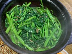 啫啫虾酱空心菜-熠盛粤味·顺德桑拿鸡(永康路店)