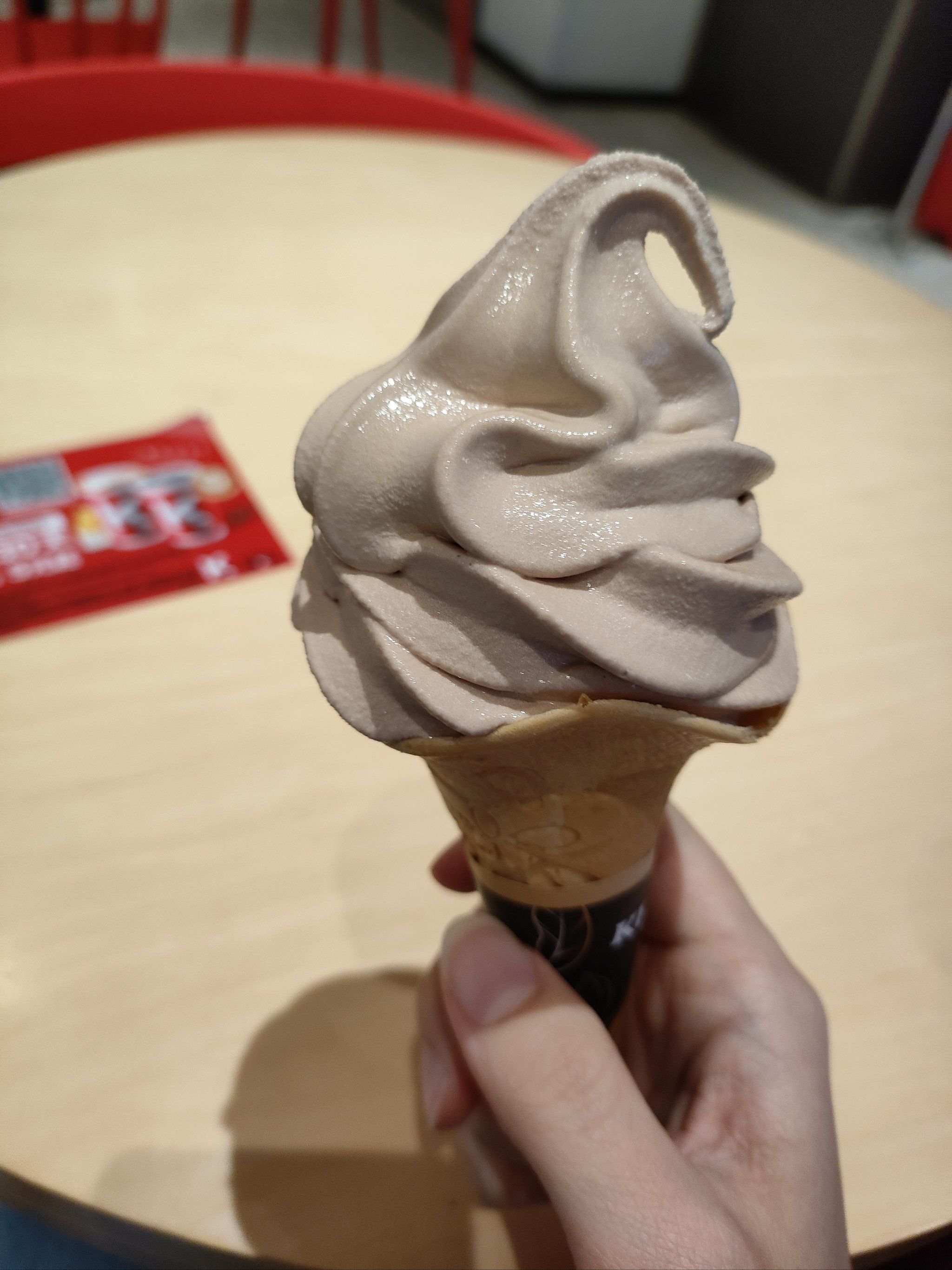 肯德基山茶乌龙甜筒