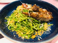 鸡肉松仁菠菜汁意面-西堤牛排(龙德广场店)