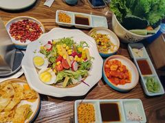 -明洞阿姨·韩式酱蟹烤肉·创意料理(三元桥店)