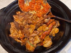 黄金膏蟹焗走地鸡-皇朝会.经典传统粤菜(外滩店)