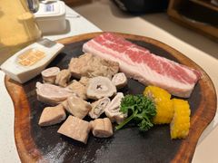 烤厚切猪五花肉（原味）-韩香福烤肉庄园(华夏路店)