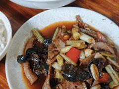 肝腰合炒-茅屋大酒店