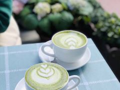 抹茶拿铁-花与咖啡馆(金星楼店)
