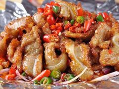 猪颈肉剪秋煎-鲜味食族水产·海鲜餐厅