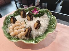 鲍鱼仔拼扇贝丁-纯味斑鱼府(上海总店)