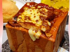 发财金砖鸡扒焗饭-锦园春香港茶餐厅(西海湾旗舰店)