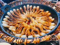 排骨豆角卷子-华盛园卷子王农家菜水库鱼