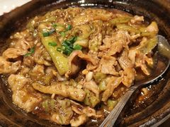 黑椒青茄肥牛煲-汤城小厨•粤菜•靓汤(西直门凯德MALL店)