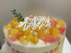 芒果杨枝甘露蛋糕-糕小爱动物奶油生日蛋糕定制(晋江万达店)