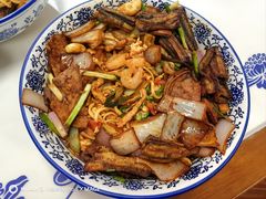 虾爆鳝茄汁拌川-复兴面王(河东路起源店)