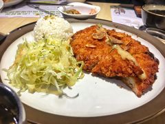 绿色炸猪排-韩香福脊骨汤锅(上杭路店)