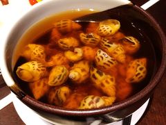 古越陈酿煮花螺-杭州西子湖四季酒店·金沙厅