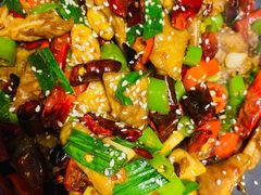 干锅肥肠-李记东北饺子馆·东北菜(欢乐谷店)