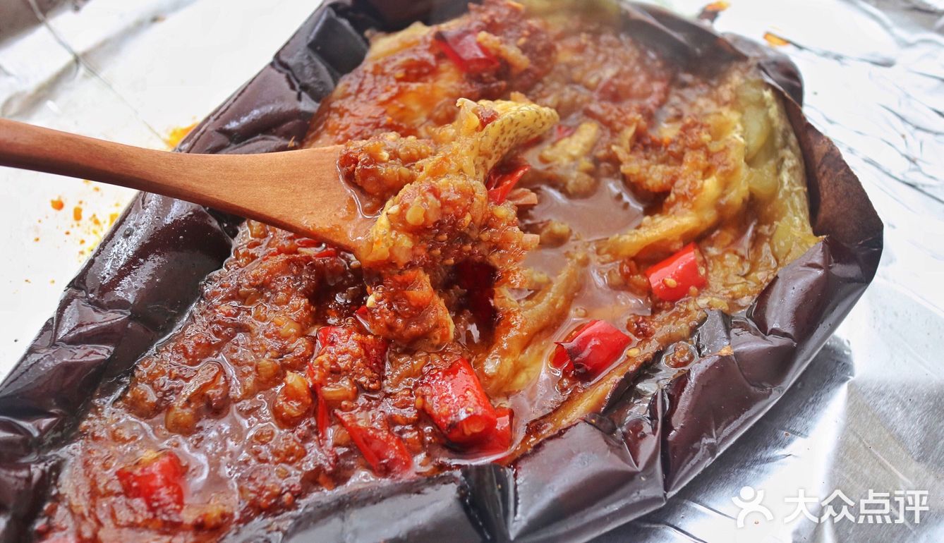 和烧烤店一个味道的蒜蓉烤茄子