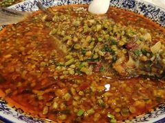 泡豇豆藿香烧江团-高坎一品甲鱼庄(两河店)