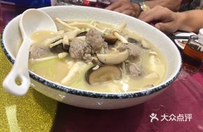 Crispy Mushroom Meatballs in Mixed Mushrooms