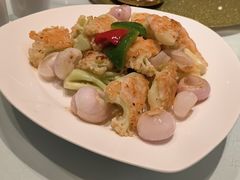 虾仁菜花-弘雅饭店