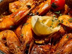 橄榄油蒜香煎虾-庐灶江南·江南菜·四合院Bistro(东直门雍和宫·原华侨宾馆店)