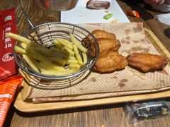 蒜香鸡翅（配薯条）-叶派龙虾•招牌香辣蟹·海鲜(中海国际店)