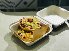 芝士培根贝果-Oasis coffee燕谷咖啡(公信店)