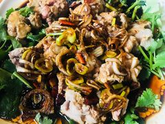 温拌羊脑-義聚德·清真铜锅涮羊肉·烧烤(河东店)