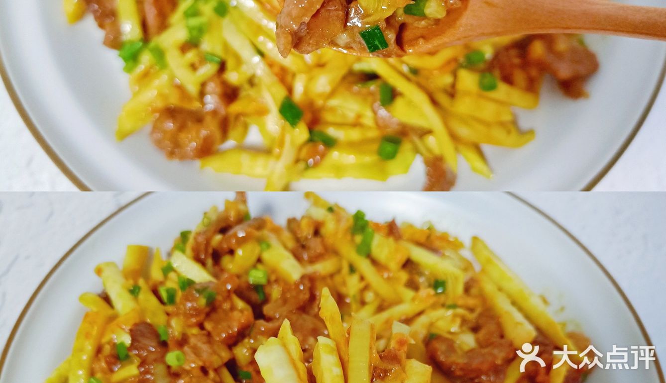 ㊙️家常下饭菜，牛肉炒笋丝，鲜香嫩滑！