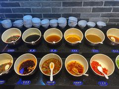 自助调料区-云中鱼蒸汽石锅鱼(浦东食品城店)