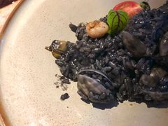 鲜墨鱼蛤蜊烩饭-IL Forno 意坊·意大利餐厅(花园店)