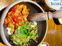 炸仙肉松花江皮蛋双拼-擂饭(五一广场店)