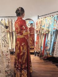 -懿沉香中式嫁衣礼服秀禾服龙凤褂马来褂旗袍总店