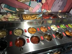 自助调料区-马路牙子地桌烤肉(工体店)