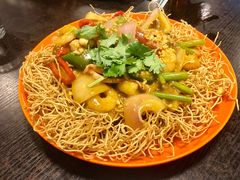 咖喱海鲜煎面-乾坤饭店