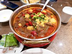 鸭血烩鱼圆-阿庄新豫菜(航海东路店)